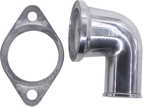 ApplianPar 90° Swivel Water Neck Thermostat Housing for Chevy 265 283 305 307 327 348 350 383 396 400 402 409 427 454 472 502 SBC BBC Small and Big Block Engines Polished Aluminum in Saudi Arabia