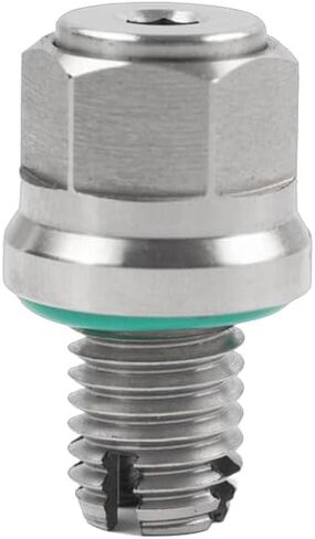M10.4-1.25x15mm قابس تصريف الزيت مسمار وعاء الزيت المغناطيسي مع طقم إصلاح خيط غسالة سحق حلقة دائرية CNC فضي للشاحنة العالمية، البيك اب، المركبات، الدراجات النارية، سيارات الدفع الرباعي in Saudi Arabia