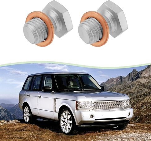 The Lord of the Tools 2PCS Oil Pan Screw Plug OE 11137535106 STC2034 Compatible with BMW Compatible with Land Rover Range Rover II 1994.07-2002.03 M12x1.5 with Seal Ring in Saudi Arabia