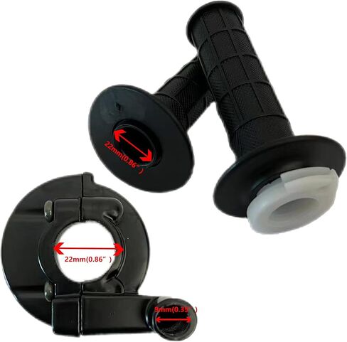 QINGBY Mini Bike Throttle Cable Assembly Twist Handle Grip Blue On Off Switch Kit for 212cc 196cc Coleman CT200U CT200U-EX BT200X Massimo Warrior MB200 CT100U Baja DB30 Motovox MBX10 MBX11 7/8 22mm in Kuwait