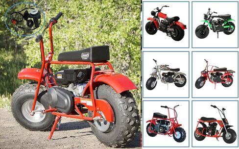 QINGBY Mini Bike Throttle Cable Assembly Twist Handle Grip Blue On Off Switch Kit for 212cc 196cc Coleman CT200U CT200U-EX BT200X Massimo Warrior MB200 CT100U Baja DB30 Motovox MBX10 MBX11 7/8 22mm in Kuwait