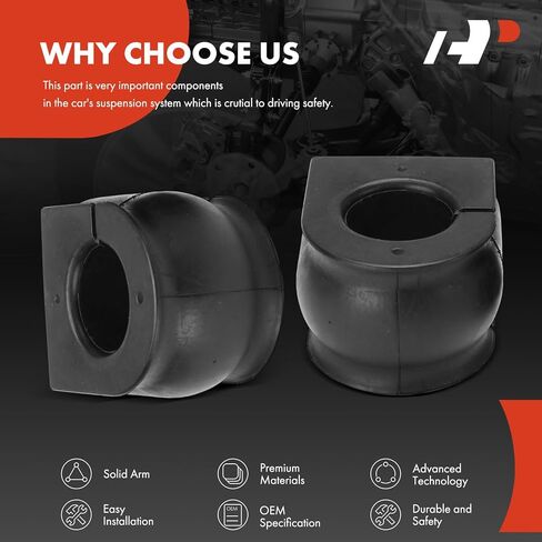 A-Premium 2 x Front To Frame Sway Bar Bushing Kit, Compatible with Chevrolet Silverado 2500 HD, Silverado 3500 HD & GMC Sierra 2500 HD, Sierra 3500 HD, 2011-2019 in Saudi Arabia