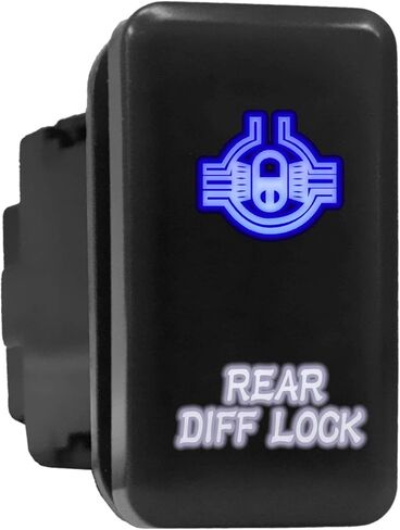 Rear DIFF Lock Symbol Modern Model Push Button Compatible with Toyota (/ Surface Size 1.28 x 0.87 inches) in Saudi Arabia