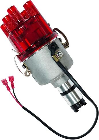 009 موزع الطرد المركزي مع الإشعال الإلكتروني حافظة حمراء شفافة تناسب VW Bug Ghia، استبدل 0231178009EL in Kuwait