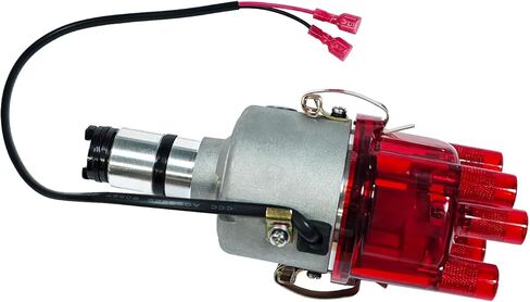 009 موزع الطرد المركزي مع الإشعال الإلكتروني حافظة حمراء شفافة تناسب VW Bug Ghia، استبدل 0231178009EL in Kuwait