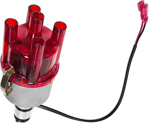 009 موزع الطرد المركزي مع الإشعال الإلكتروني حافظة حمراء شفافة تناسب VW Bug Ghia، استبدل 0231178009EL in Kuwait