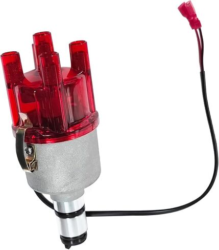 009 موزع الطرد المركزي مع الإشعال الإلكتروني حافظة حمراء شفافة تناسب VW Bug Ghia، استبدل 0231178009EL in Kuwait