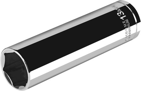 مقبس عميق للمحرك 3/8 بوصة، مقبس متري 10 مم 6 نقاط، فولاذ CR-V، لمسة نهائية مرآة in Kuwait