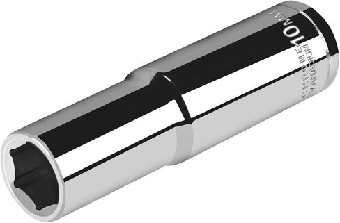 3/8" Drive Deep Socket,10mm Metric Socket 6-Point, CR-V Steel, Mirror Finish in Kuwait