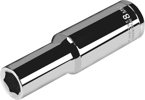 3/8" Drive Deep Socket,10mm Metric Socket 6-Point, CR-V Steel, Mirror Finish in Kuwait