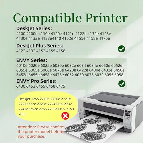 خرطوشة حبر سوداء 67XXL بديلة لطابعات HP Deskjet 4100 4100e 4152e 4155 4155e Envy 6000 6055e 6055 6400 6458 6458e 6452 6455e (2 أسود) in Kuwait