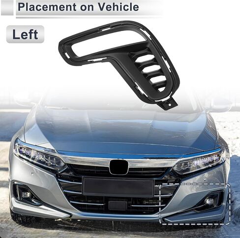 Front Left Fog Light Grill for Dodge Durango 2021-2023 Front Lower Bumper Fog Light Cover Inserts No.68460455AA ABS 1 Pc in Kuwait