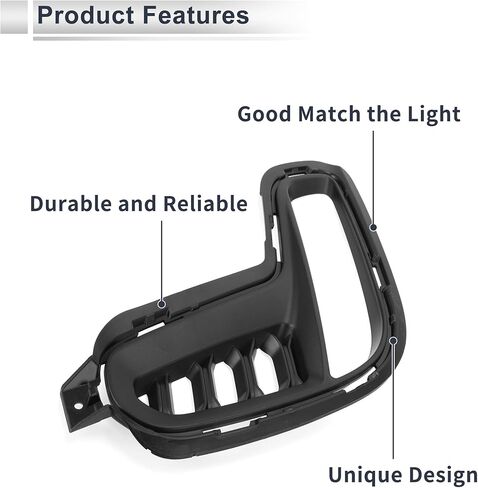 Front Left Fog Light Grill for Dodge Durango 2021-2023 Front Lower Bumper Fog Light Cover Inserts No.68460455AA ABS 1 Pc in Kuwait