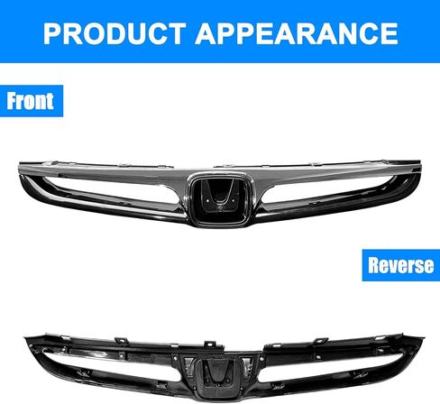المصد الأمامي للشواية لسيارة أكورد سيدان ذات 4 أبواب 2006 2007 مصبغة كروم صب HO1200179 HO1210118 71121SDAA10ZA in Kuwait