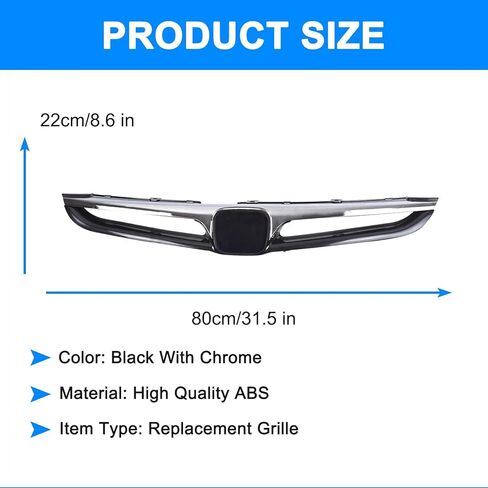 المصد الأمامي للشواية لسيارة أكورد سيدان ذات 4 أبواب 2006 2007 مصبغة كروم صب HO1200179 HO1210118 71121SDAA10ZA in Kuwait
