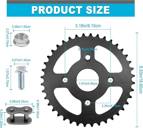 Mini Bike and Go Kart Sprocket 40T Tooth 40 41 420 Chain 40mm Bore Powersport Parts for Coleman CT200U-ex BT200X CT200U MB200 Predator 200cc 212cc 196cc 6.5hp Baja Warrior in Saudi Arabia