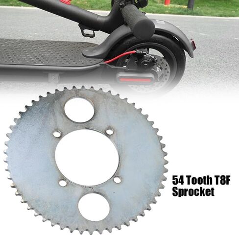 T8F 54T Tooth Rear Sprocket – 4-Hole 54mm Metal Chain Sprocket Replacement for Electric Scooters, Gas Scooters, ATV & Dirt Bikes in Kuwait