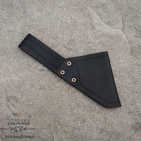 ضفدع سيف القرون الوسطى – جلد طبيعي بسمك 2 مم | حامل السيف مع رقعة الصليب الأحمر | إكسسوار LARP، Crusader، Knight وRenaissance in Kuwait