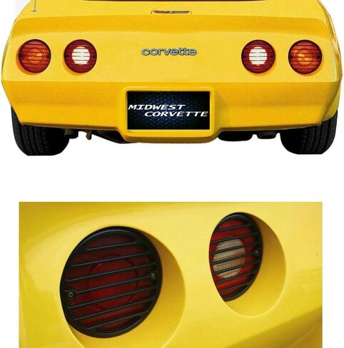 C3 Corvette Black Tail Light Louver Grilles Cover Kit Fits: 80 through 82 Corvettes in Saudi Arabia