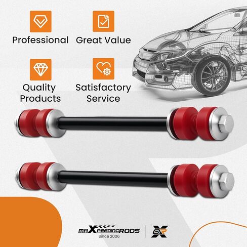 maxpeedingrods 2 قطعة وصلات شريط أمامي لفورد إكسبلورر 1995-2010، لدودج رام 1500 2500 3500 مازدا B2300 B2500 B3000 B4000 ميركوري ماونتينير، K700542/K7275 وصلات شريط التثبيت in Saudi Arabia