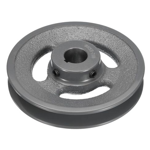 uxcell AK51-5/8 V-Belt Sheave 5/8"Bore 4.95"OD Single Groove Web Sheave Bored-to-Size Sheave, Cast Iron, Belt Section for 4L or A Belt in Saudi Arabia