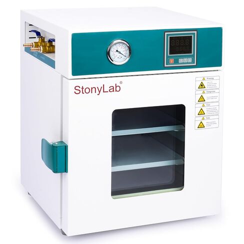 فرن تجفيف الفراغ من stonylab، فرن تجفيف وتسخين معمل سعة 24 لتر/0.9 قدم مكعب مع مقياس فراغ ووحدة تحكم رقمية، معتمد من CE، 110 فولت/RT+10-250 درجة مئوية، من الفولاذ المقاوم للصدأ in Saudi Arabia