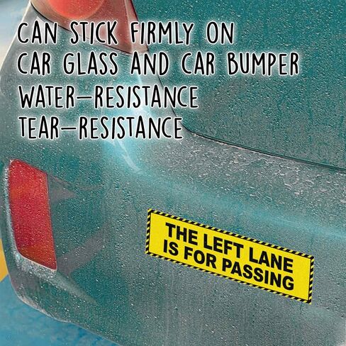 ملصق The Left Lane مخصص لتمرير الفينيل المضحك المقاوم للطقس للمصد والشاحنات والسيارات in Saudi Arabia