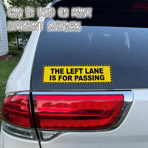 ملصق The Left Lane مخصص لتمرير الفينيل المضحك المقاوم للطقس للمصد والشاحنات والسيارات in Saudi Arabia