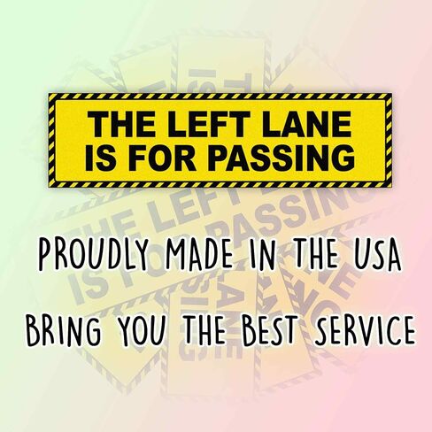 ملصق The Left Lane مخصص لتمرير الفينيل المضحك المقاوم للطقس للمصد والشاحنات والسيارات in Saudi Arabia