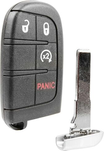 Keyless Entry Remote Start Key Fob Replacement 4-Button for 2015-2021 Jeep Renegade (M3N-40821302, 6BY88DX9AA, 47 4A) in Saudi Arabia