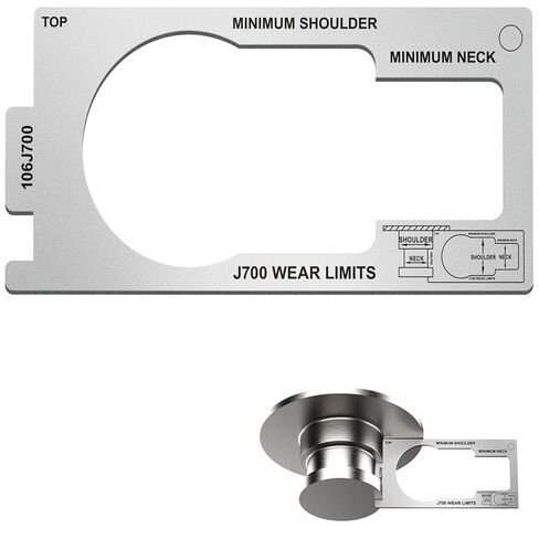 أداة قياس دبوس الملك، مدقق دبوس الملك للعجلة الخامسة يتوافق مع معيار SAE J700 للارتداء، قياس الارتفاع والتربيع، يمنع حوادث المقطورة، فضي in Kuwait