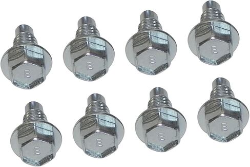 Inline Tube Compatible with 1964-77 Pontiac GTO Firebird Chrome Valve Cover Bolts 8pc Silver Zinc 9/16" Long in Saudi Arabia