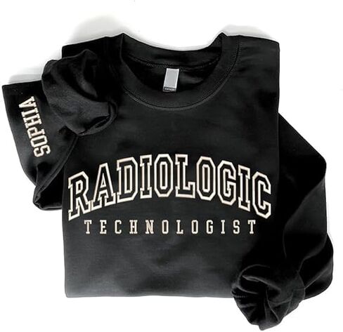 Personalized Embroidered Radiologic Technologist Sweatshirt – Custom RAD Tech Crewneck, XRAY Tech Sweater, Radiology Embroidered Shirts, Tech Appreciation Gifts, Unisex Sweatshirt for Women & Men in Saudi Arabia