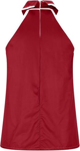 Tank Top for Women Dressy Solid Color Bow Tie Collar Fashion Sleeveless Blouses Halter Neck and Backless Tanks in Saudi Arabia
