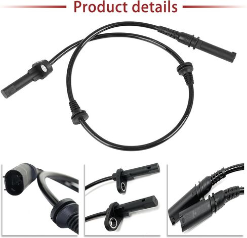 ABS Wheel Speed Sensor 2-Pack - Compatible with BMW X5 X6 - Replaces OE# 34526771776, ALS1832 - Front in Saudi Arabia