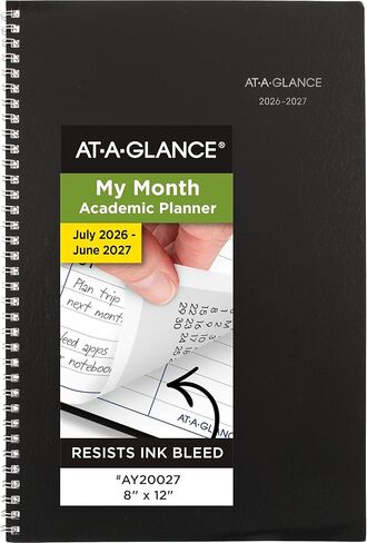 AT-A-GLANCE Academic Planner 2026-2027, Monthly, 8" x 12", 14-Month, DayMinder, Black (AY200) in Saudi Arabia