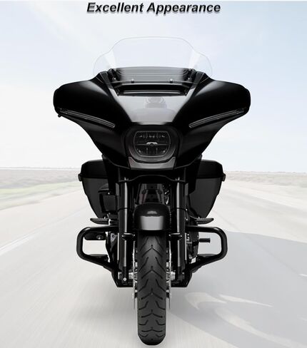 فاصل الرياح للزجاج الأمامي مقاس 8 بوصات يناسب Harley Davidson CVO Street Glide FLHXSE 2023-up، Street Glide FLHX 2024-up، 2025-up FLHXU، 2026-up FLHLT، FLHLTSE، FLHXL، FLHXLSE، FLHXSTSE in Kuwait