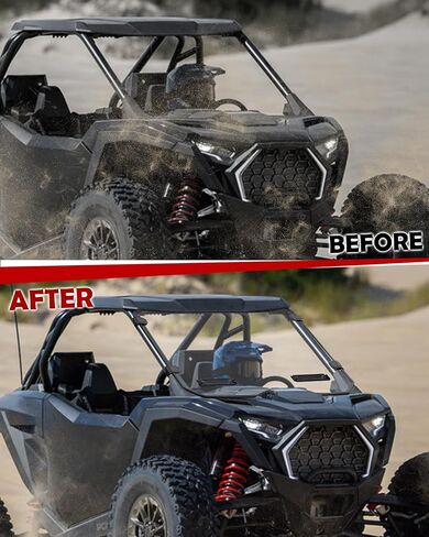 Front Clear Windshield for Polaris RZR PRO XP/R/S 2025+ Accessories, Lightly Hard Coated Scratch-resistant PC Front Windshield for 2025 Polaris RZR PRO XP4/R4/S4 in Saudi Arabia