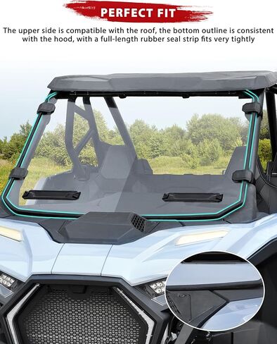 Front Clear Windshield for Polaris RZR PRO XP/R/S 2025+ Accessories, Lightly Hard Coated Scratch-resistant PC Front Windshield for 2025 Polaris RZR PRO XP4/R4/S4 in Saudi Arabia