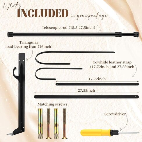 Novabright 15.5-27.5 Inch Kraft Paper Roll Dispenser Wall Mounted Retractable Butcher Paper Roll Holder to Do Lists for Home Decoration, DIY Drawing, Art Work, Calendars in Saudi Arabia