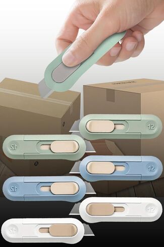 6 Pack Letter Opener Envelope Slitter - Envelope Opener Slitter, Mail Opener Tool, Package Opener, Cute Office Supplies for Desk (White/Blue/Green) in Saudi Arabia