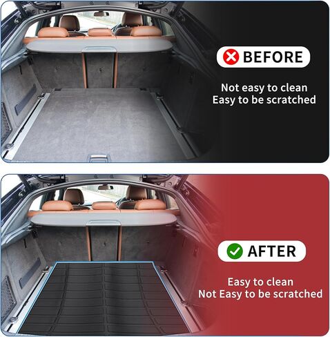 Rear Trunk Mat for Nissan Rogue SV S SL 2014-2020 5 Seat Upgrade TPE Cargo Liner Replacement for Nissan Rogue Non Slip Cargo Mat Trunk Protector in Saudi Arabia