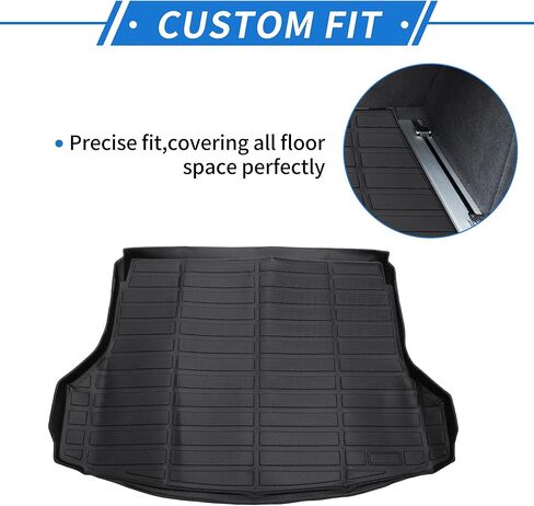 Rear Trunk Mat for Nissan Rogue SV S SL 2014-2020 5 Seat Upgrade TPE Cargo Liner Replacement for Nissan Rogue Non Slip Cargo Mat Trunk Protector in Saudi Arabia