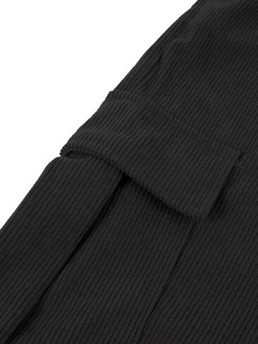 Men's Corduroy Cargo Joggers with Drawstring & Pockets - Casual Streetwear Sweatpants in Saudi Arabia