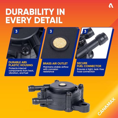 [جديد] مضخة الوقود Canamax Premium 72873G01 - متوافقة مع EZGO Gas Golf Cart 295cc 350cc Robin 4-cycle Engine، FE290 FE350 TXT RXV ST Medalist Workhorse، Club Car، Yamaha G16-G19 G20 G22 G29 in Saudi Arabia