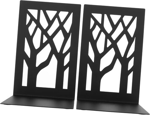 NUOBESTY 2pcs Heavy-Duty Iron Bookend Supports Non-Skid Decorative Book Holders for Home Office and Library Organization Sturdy Design in Saudi Arabia