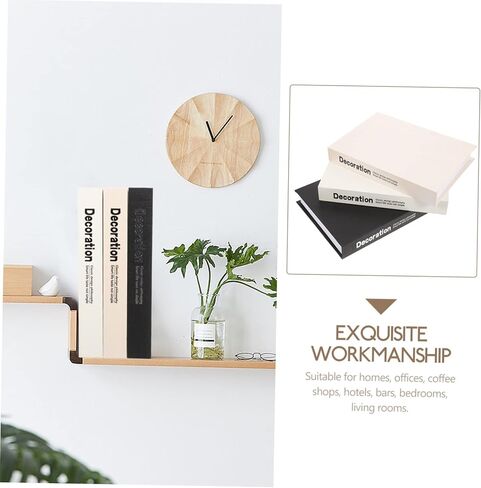 Zerodeko 3pcs Book Ornament Book Shelf Decor Aesthetic Fake Home Decor Display Prop Tabletop Ornament in Saudi Arabia