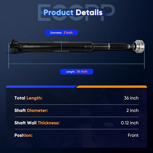ECCPP Front Driveshaft PropShaft Assembly Compatible with 2007-2011 For Jeep For Wrangler OE 653006 52853317AE 52853317AD 52853317AB 52853317AC 52853317AA 52853321AA 52853321AB in Saudi Arabia