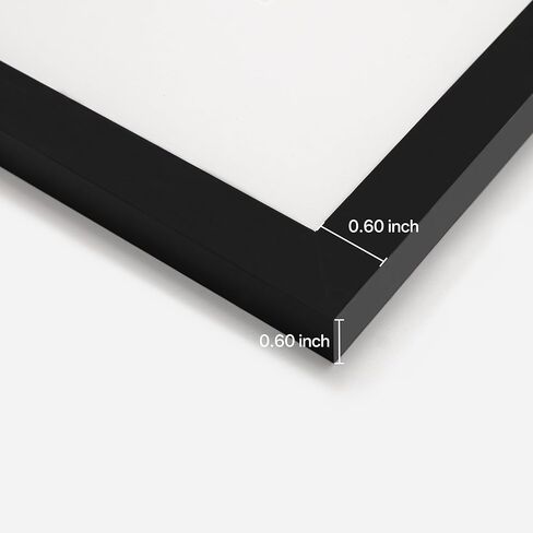 إطار صورة قابل للتوقيع مقاس 11 × 14 من eletecpro مع غطاء أكريليك شفاف، وإطار صورة مميز مع عرض حصيرة مقاس 5 × 7 لسطح الطاولة أو الجدار، بديل كتاب ضيوف الزفاف، ديكور التخرج، أسود in Kuwait