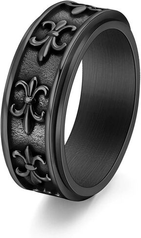 Personality Diamond Ornate Geometric 3D Band Ring,Pure Handmade Gear Spinning Diamond Starry Ring,For Women Men Teens,Diamond Ring with Moving Gears Mechanical Decompression Anxiety in Saudi Arabia